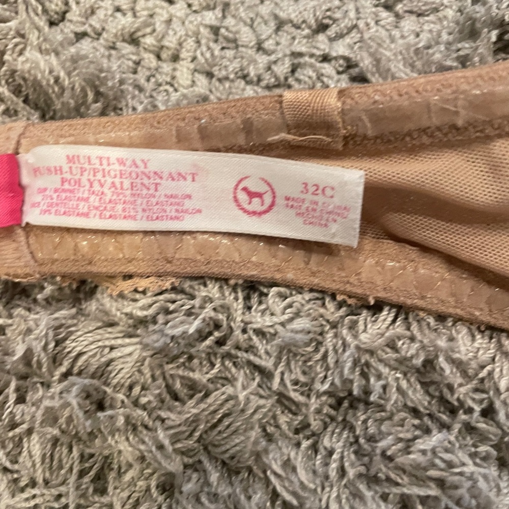 Beige Pink Victoria’s  Secret strapless bra - Picture 2 of 8